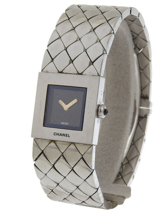 CHANEL Matelasse Watches H0009 blackDial Stainless Steel Quartz Analog dis... main image 5